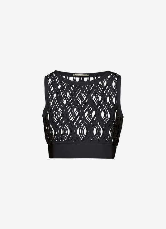 SLEEVLESS TOP BLACK