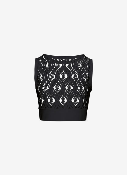 SLEEVLESS TOP BLACK
