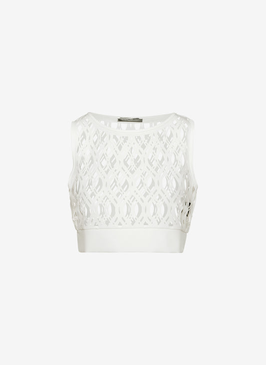 SLEEVLESS TOP WHITE