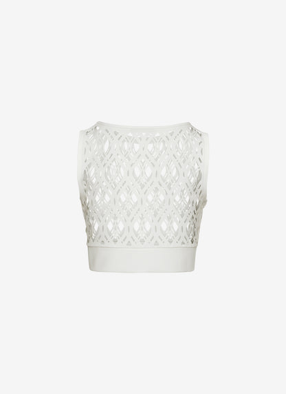 SLEEVLESS TOP WHITE