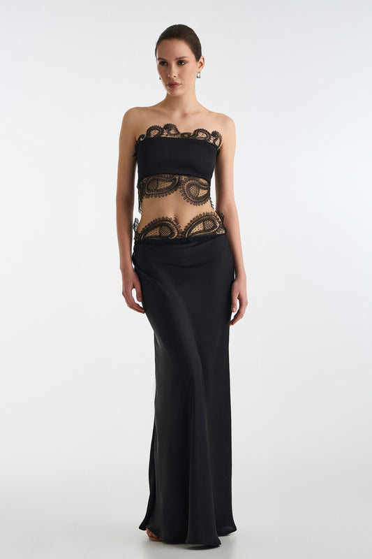 LACE BLACK SKIRT