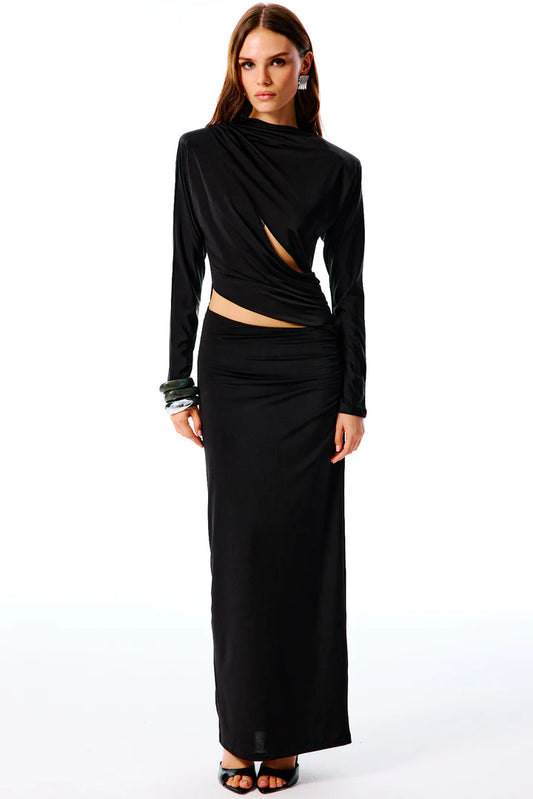 ALMA CUT OUT MAXI DRESS