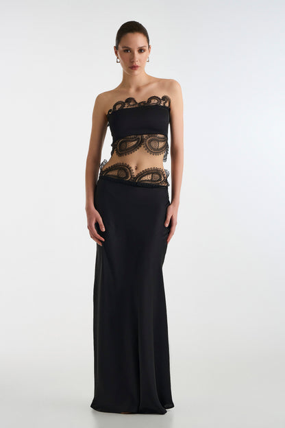 LACE BLACK SKIRT