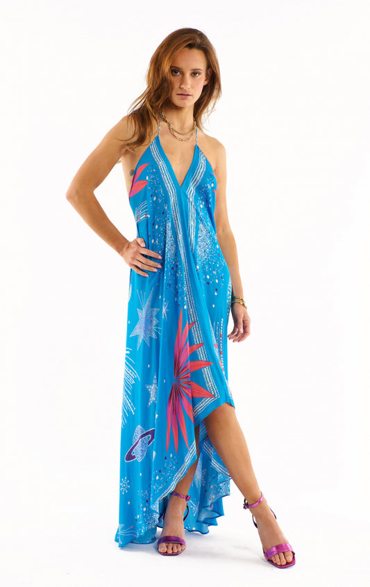 VIOLA COMETE DRESS BLUE