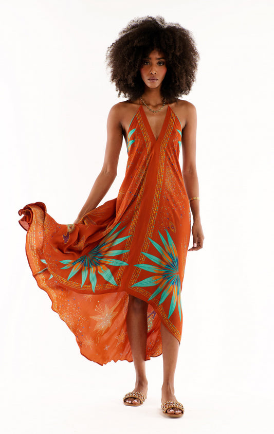 VIOLA COMETE DRESS RUST