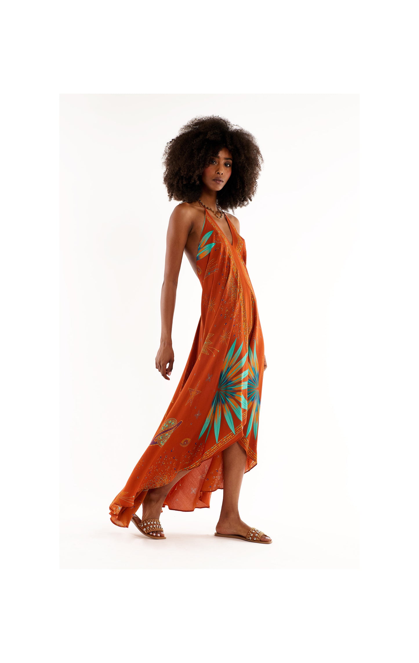 VIOLA COMETE DRESS RUST