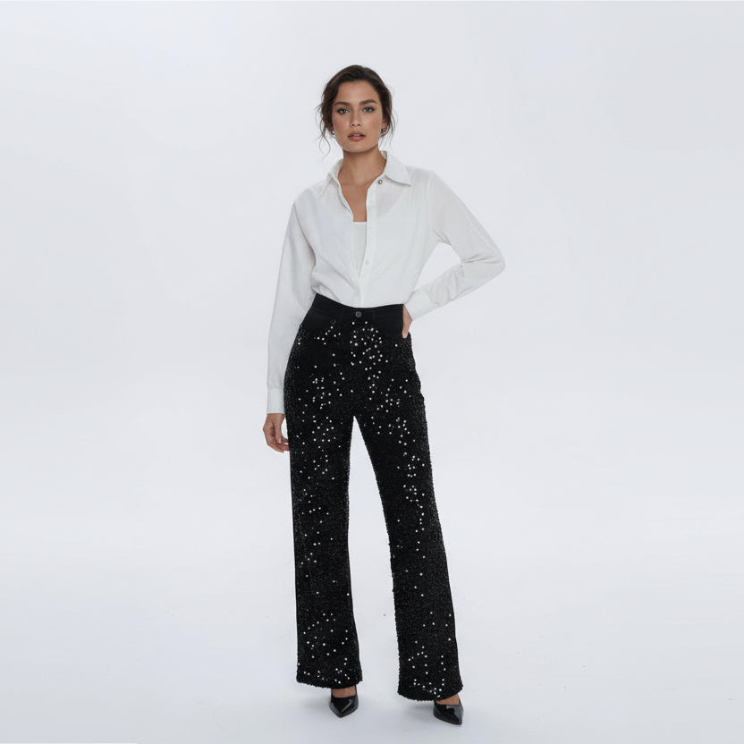 AUDREY SEQUINED JEANS
