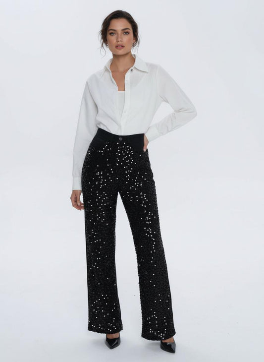 AUDREY SEQUINED JEANS