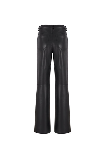 LEATHER PANTS -BLACK