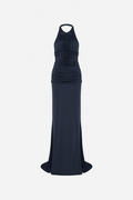 RAMI OPEN-BACK JERSEY MAXI DRESS