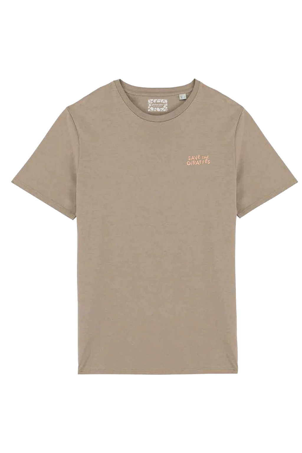 Tshirt Unisex - Cafe with pink embroidery