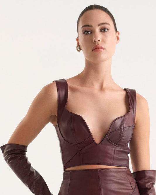 LEATHER BUSTIER