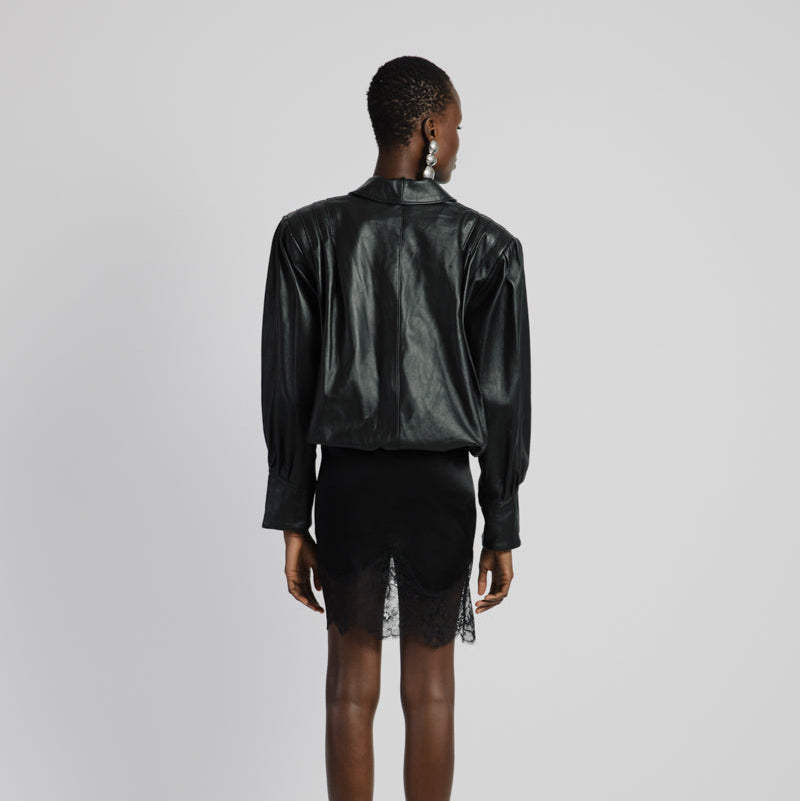 SATIN SKIRT